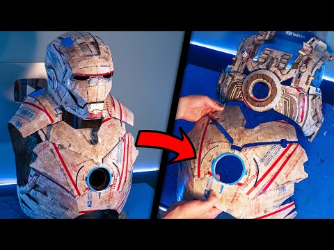 Building a Cardboard Iron Man Suit || The CHEST!