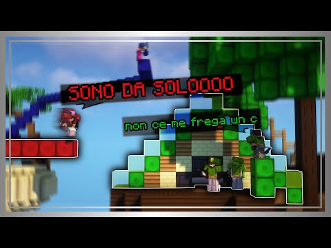 1 GodBridger da solo VS 3 Squadre da 3 Persone... | CoralMC BedWars