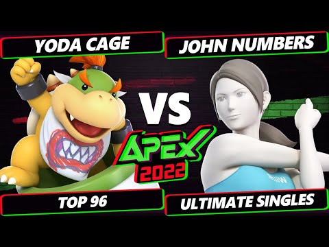 Apex 2022 - Yoda Cage (Bowser Jr) Vs. John Numbers (Wii Fit Trainer) SSBU Ultimate Tournament