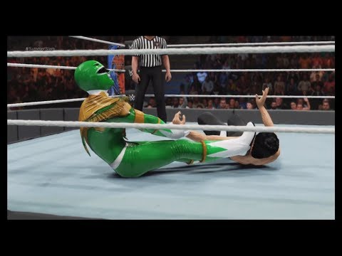 Bruce Lee vs. Green Ranger (WWE 2k19) - CPU vs. CPU - Epic Battle 💯 🐲 - Dragon Fights 🐉