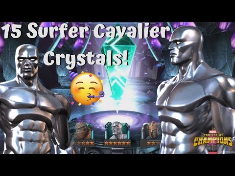 15+ Silver Surfer Cavalier Crystals! All My Units! - Marvel Contest of Champions