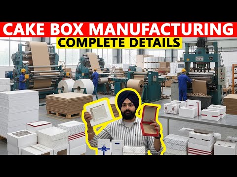 CAKE BOX MANUFACTURING BUSINESS | CAKE BOX MAKING PROCESS, CAKE BOX MAKING MACHINE PRICE 06239802343
