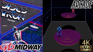 Disc of Tron Arcade ( Midway 1983 ) 4k Gameplay
