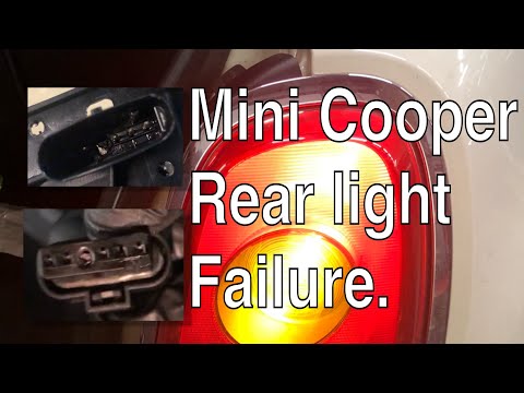 F56 Mini Cooper Rear Light Failure. Mini cooper rear light connector.