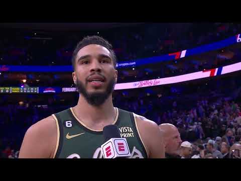 Jayson Tatum details WILD ending to Celtics vs. 76ers game | NBA on ESPN