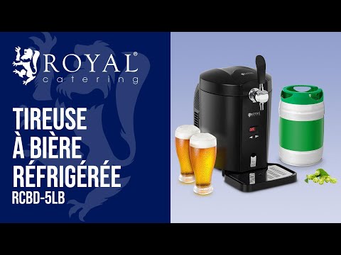 Vidéo - Tireuse à bière réfrigérée - 5 litres - 2 à 12 °C