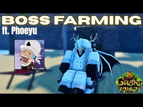 [GPO] Farming Bosses While Blessed by Phoeyu (Insane Luck)