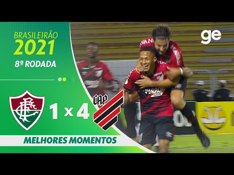 FLUMINENSE 1 X 4 ATHLETICO-PR | MELHORES MOMENTOS | 8ª RODADA BRASILEIRÃO 2021 | ge.globo