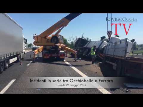 incidenti tra Occhiobello e Ferrara