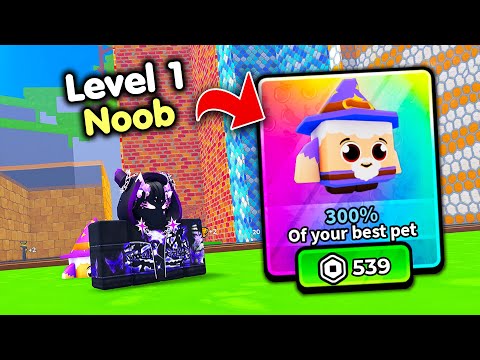 Starting Over as NOOB with BEST PET in Get Tall and Fall! (Roblox)