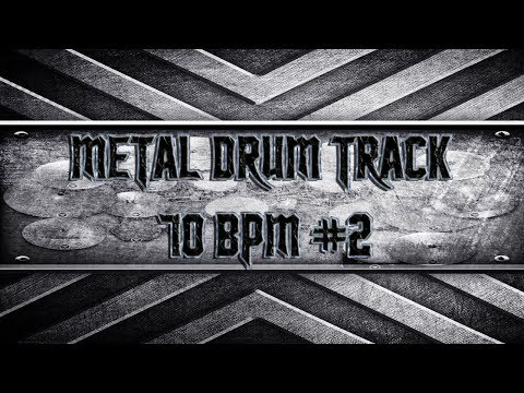 Easy Metal Drum Track 70 BPM (HQ,HD)