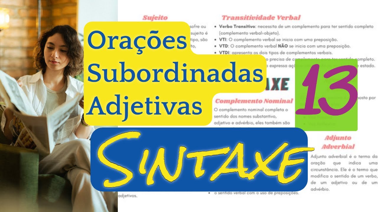 Orações Subordinadas Adjetivas aula 13 #portuguesparaconcursos