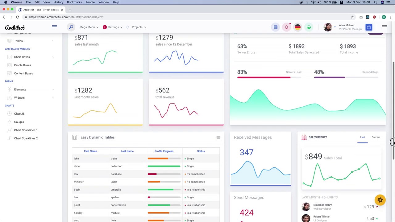 ArchitectUI - HTML & ReactJS Bootstrap 4 Admin UI Dashboard Template