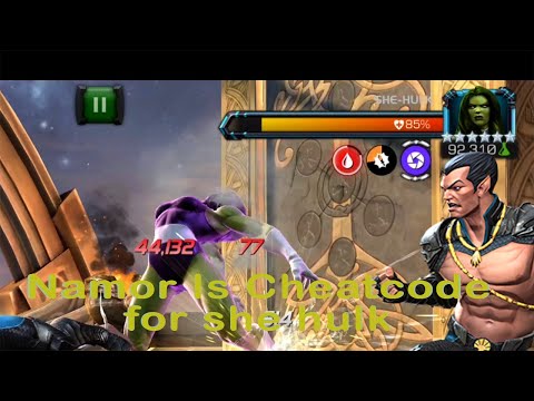 6* Rank 3 Sig 200 Namor kills She Hulk so easily in Shang-Chi quest !!Marvel contest of champion