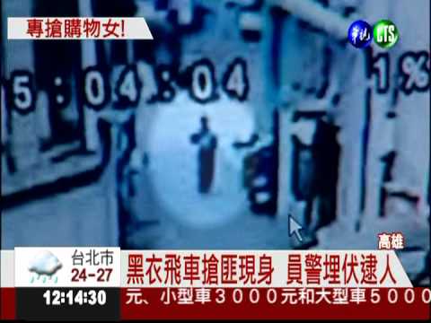 鎖定購物女 飛車匪4天搶6人!