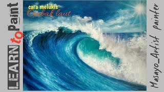 Download lagu How to paint ocean waves.@Masayo_artist painter mp3