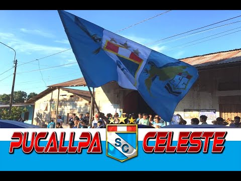 "IMPRESIONANTE - ASÃ CELEBRO LA HINCHADA CELESTE EN PUCALLPA LA ESTRELLA 20 - SPORTING CRISTAL" Barra: Extremo Celeste &bull; Club: Sporting Cristal