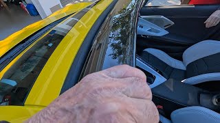 Wind Deflector / Wind Screen for a Corvette C8