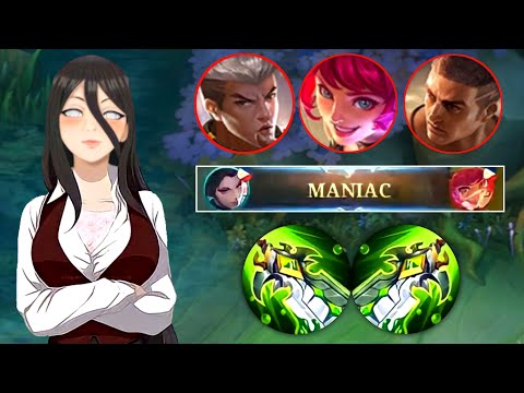 Hanabi vs Paquito in EXP Lane l With Toxic team mate l Maniac l MLBB
