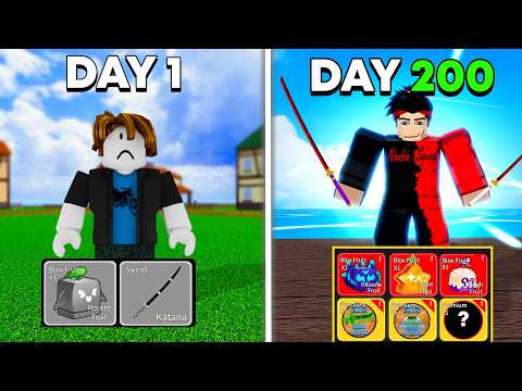 I Survived 200 Days in Blox Fruits! [Full Movie]