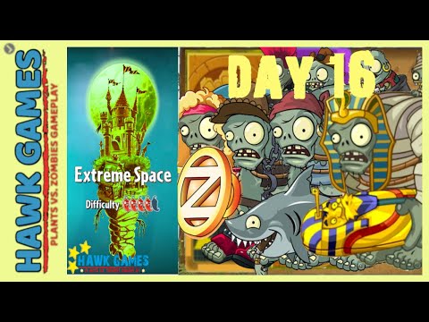 Plants vs Zombies 2 - Extreme Space Day 16