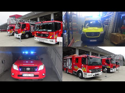 Wagenpark brandweer Melsele HVZ Waasland tijdens de opendeurdag! - 04/09/2021