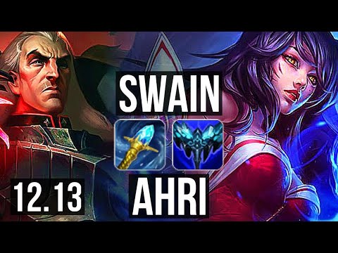SWAIN vs AHRI (MID) | 6/0/6, 3.5M mastery, 400+ games, Dominating | EUW Diamond | 12.13