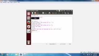 How to compile and run  a c program in Linux(UBUNTU) operating system in windows 7