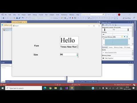 18 Visual C || DomainUpDown and NumericUpDown Control || Hindi