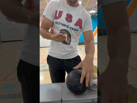 How to make your handball sticky! #handball #resin #asmr