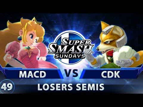 SSS 49 - SPY | MacD (Peach) vs. TA | CDK (Fox) - SSBM Top 24 Losers Semis - Smash Melee
