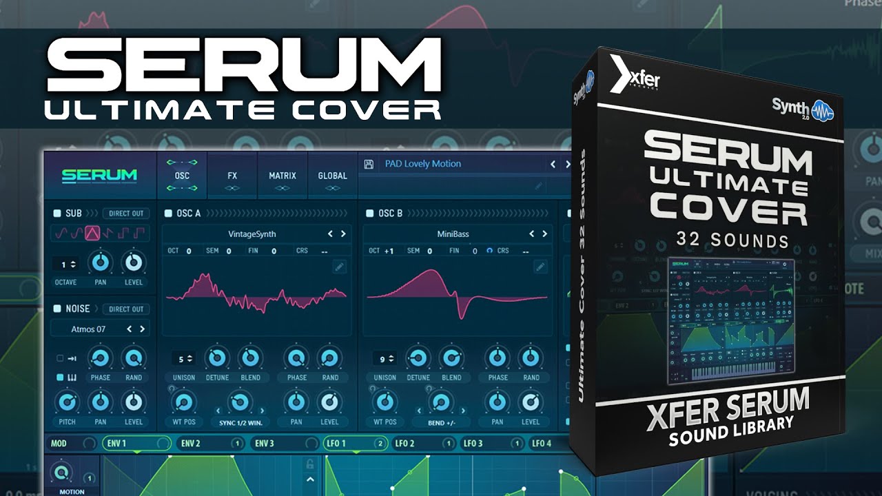 DRS068 - Serum Ultimate Cover - Xfer Serum ( 32 presets ) - Video Preview 1