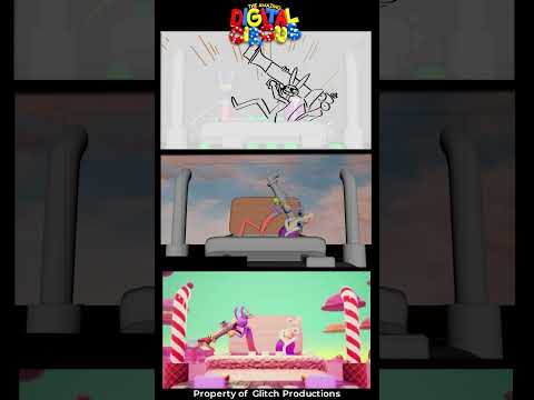 The Amazing Digital Circus  - Episode 2 Behind the Scenes #shorts