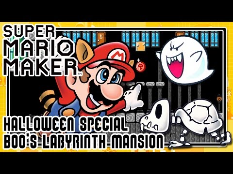 Super Mario Maker - Halloween Special - Boo's Labyrinth Mansion - Ft. Nin10Doe14