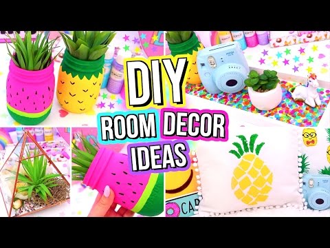 DIY ROOM DECOR IDEAS! Easy & Fun 5 Minute DIY's For Your Room! Summer Room Decor! Video