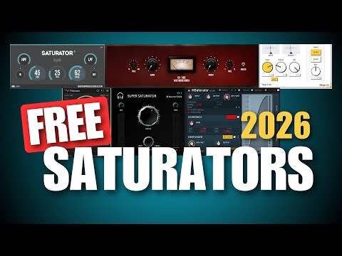 Top 7 FREE Saturation Plugins You Need In 2026 (Best Pick)