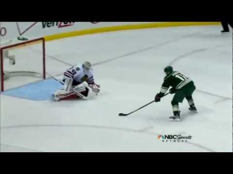 Chicago Blackhawks @ Minnesota Wild 1/30/2013 Zach Parise Shootout Goal