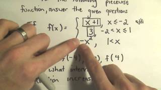 Evaluating Piecewise Defined Functions