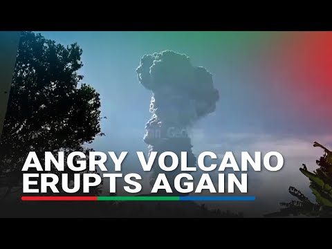 Indonesia's Mount Ibu erupts again, spews huge ash tower