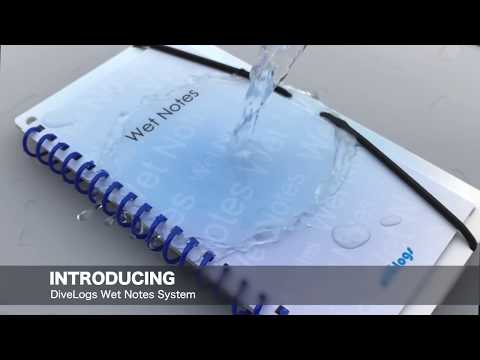 DiveLogs Waterproof Scuba Wet Notes Intro