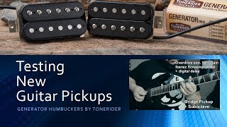 Video thumbnail for Sound test TONERIDER Generator pickups (no talking) by chusss Music