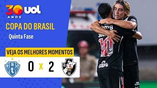 PAYSANDU 0 X 2 VASCO | SPINELLI DECIDE E VASCO TEM VANTAGEM NA COPA DO BRASIL | MELHORES MOMENTOS