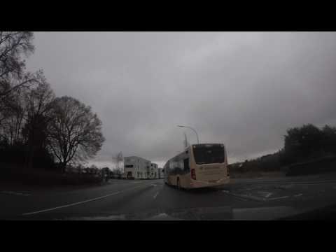 From Grünewald, Luxembourg-City, to Routscheed, Niederanven 4K (February 2017)