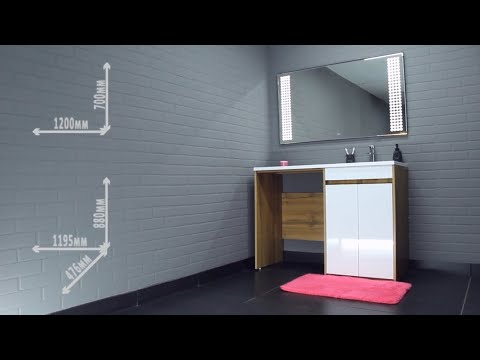 Миниатюра изображения товара Тумба под умывальник Домино Magenta 120 без ящика