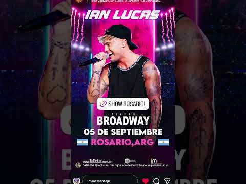 las entradas para el concierto de el tío Ian en Rosario y Córdoba ya están ala venta #