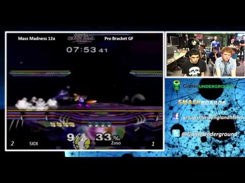 Mass Madness 12a - Zoso vs Slox SSBM Pro Bracket Grand Finals - 2 / 2