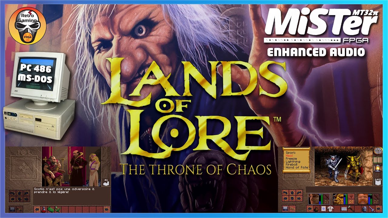 Lands of Lore: The Throne of Chaos - i486 MS-DOS gameplay on Mister FPGA