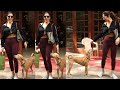 Sophie Choudry Playing With Pet Dog At Malaika Arora House In Bandra Bollywoodnews News