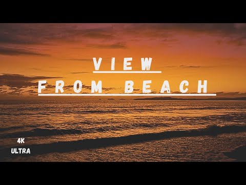 "Tranquil Sunset A Serene View from the Beach" A Beautiful Beach