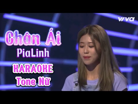 Chân Ái - PiaLinh | KARAOKE TONE NỮ [Piano version]